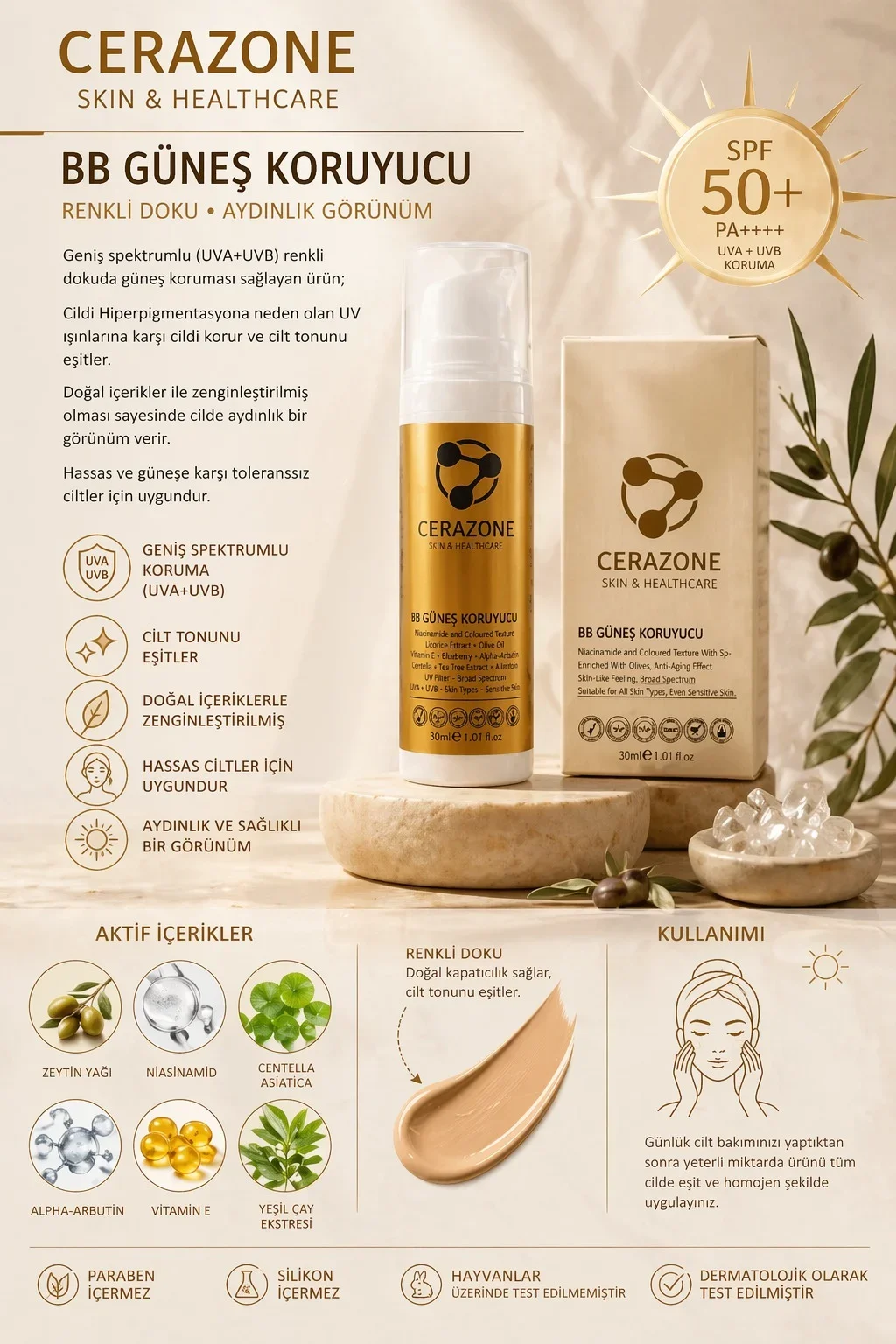 Işıltılı Gençlik Rutini BB Güneş Kremi SPF 50+ Aydınlatıcı Vitamin C Serum 2 Parça