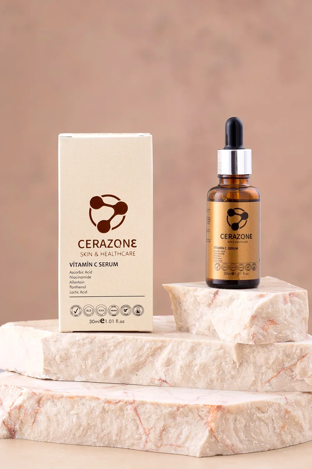 Aydınlatıcı ve Yenileyici Cilt Bakım Seti - AHA + BHA Serum ve Vitamin C Serum 2 x 30 ml
