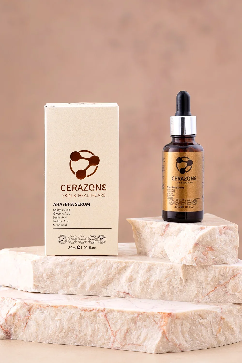 Aydınlatıcı ve Yenileyici Cilt Bakım Seti - AHA + BHA Serum ve Vitamin C Serum 2 x 30 ml