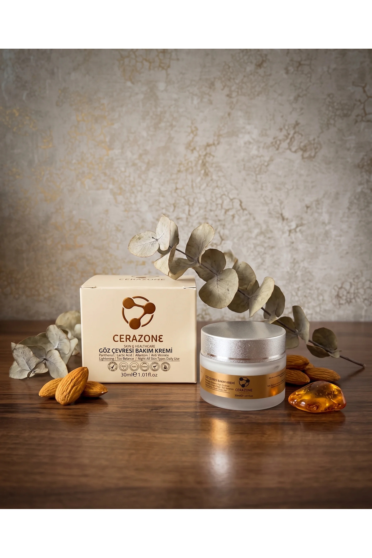 Kafein ve B3 Vitamini İçerikli Aydınlatıcı Torba ve Morluk Karşıtı Göz Çevresi Bakım Kremi 30 ml