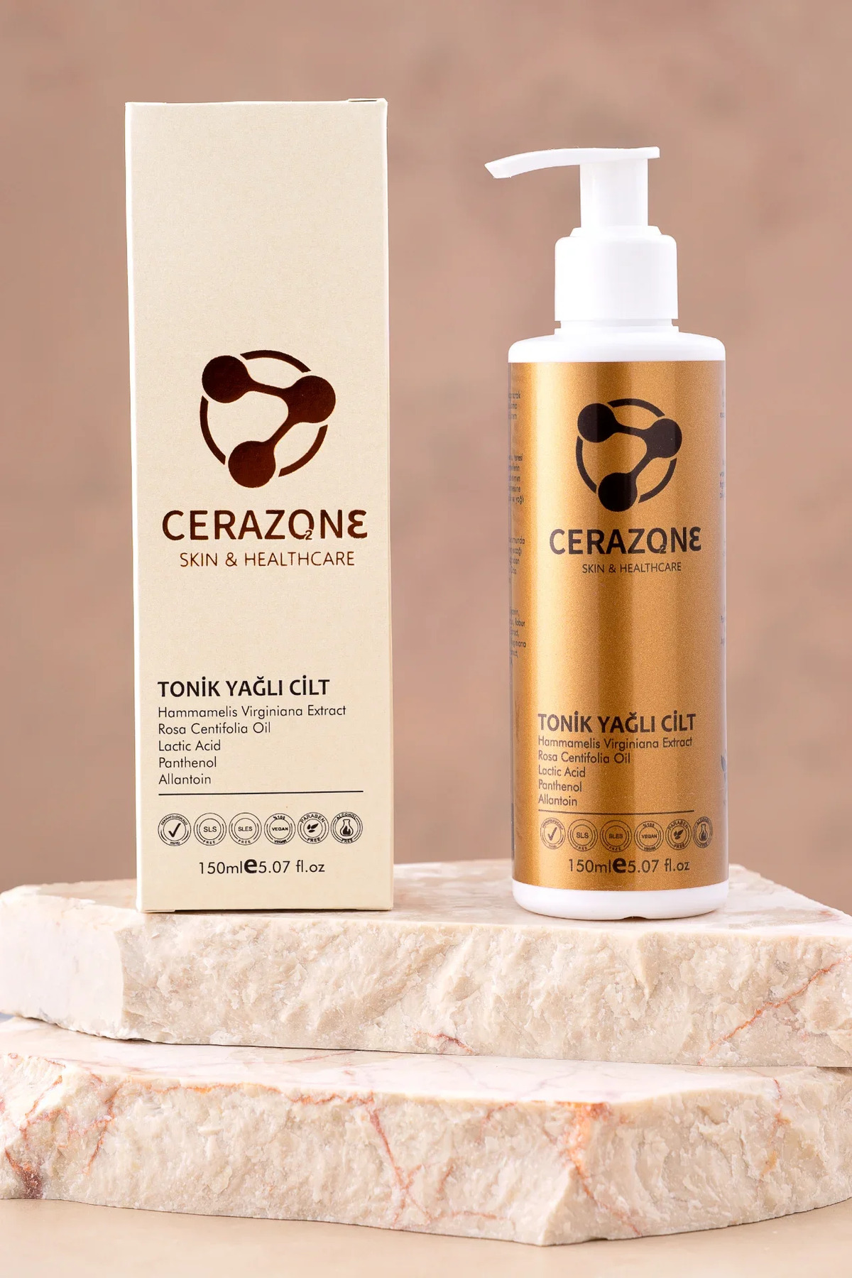 Laktik Asit ve Cadı Fındığı Özlü Yağlı Cilt Gözenek Sıkılaştırıcı Arındırıcı Cilt Toniği 150 ml